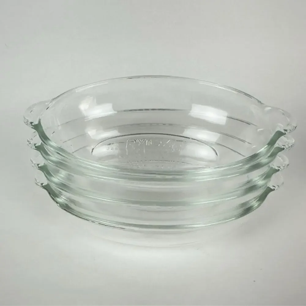 Pryex Oval Clear Glass Dish AuGratin Casserole set of 4, #B04, B05, B09, & B24